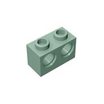 Technic, Brick 1 x 2 with Holes #32000 - 151-Sand Green