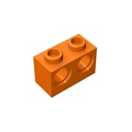Technic, Brick 1 x 2 with Holes #32000 - 106-Orange