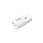 Hinge Cylinder 1 x 2 Locking with 1 Finger and Axle Hole On Ends #30552 - 1-White