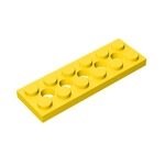 Technic, Plate 2 x 6 with 5 Holes #32001 - 24-Yellow