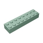 Brick 2 x 8 #93888 - 151-Sand Green