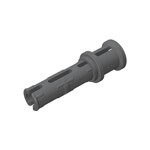 Technic Pin Long with Friction Ridges Lengthwise and Stop Bush - 3 Lateral Holes, Big Pin Hole #32054 - 199-Dark Bluish Gray