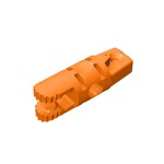 Hinge Cylinder 1 x 3 Locking with 1 Finger and 2 Fingers On Ends #30554 - 106-Orange