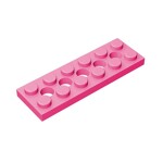 Technic, Plate 2 x 6 with 5 Holes #32001 - 221-Dark Pink