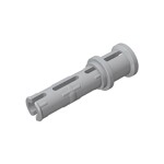 Technic Pin Long with Friction Ridges Lengthwise and Stop Bush - 3 Lateral Holes, Big Pin Hole #32054 - 194-Light Bluish Gray