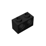 Technic, Brick 1 x 2 with Holes #32000 - 26-Black