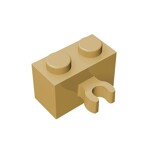 30237b Brick Special 1 x 2 with Vertical Clip #95820 - 5-Tan