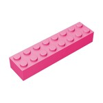 Brick 2 x 8 #93888 - 221-Dark Pink