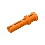 Technic Pin Long with Friction Ridges Lengthwise and Stop Bush - 3 Lateral Holes, Big Pin Hole #32054 - 106-Orange