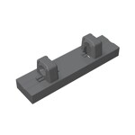 Hinge Tile 1 x 4 Locking Dual 1 Fingers on Top - 8 Locking Ridges #95120  - 199-Dark Bluish Gray