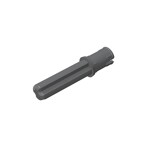 Technic Axle Pin 3L with Friction Ridges Lengthwise and 2L Axle #18651 - 199-Dark Bluish Gray