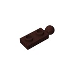 Plate Special 1 x 2 with End Towball #22890 - 308-Dark Brown