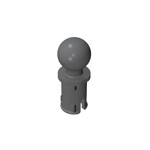 Technic Pin with Friction Ridges Lengthwise and Towball #6628 - 199-Dark Bluish Gray