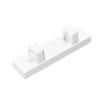 Hinge Tile 1 x 4 Locking Dual 1 Fingers on Top - 8 Locking Ridges #95120  - 1-White