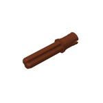 Technic Axle Pin 3L with Friction Ridges Lengthwise and 2L Axle #18651 - 192-Reddish Brown