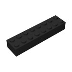 Brick 2 x 8 #93888 - 26-Black