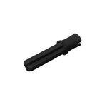 Technic Axle Pin 3L with Friction Ridges Lengthwise and 2L Axle #18651 - 26-Black