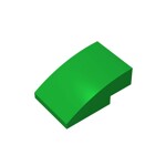 Slope Curved 3 x 2 No Studs #24309 - 28-Green