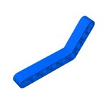 Technic Beam 1 x 9 Bent (6 - 4) Thick #6629 - 23-Blue