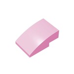 Slope Curved 3 x 2 No Studs #24309 - 222-Bright Pink