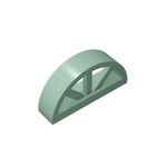 Window 1 x 4 x 1 2/3 with Spoked Rounded Top #20309 - 151-Sand Green