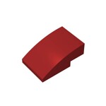 Slope Curved 3 x 2 No Studs #24309 - 154-Dark Red