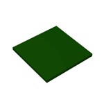 Tile 6 x 6 with Bottom Tubes #10202 - 141-Dark Green