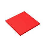 Tile 6 x 6 with Bottom Tubes #10202 - 21-Red