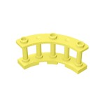 Fence Spindled 4 x 4 x 2 Quarter Round with 3 Studs #21229 - 226-Bright Light Yellow