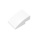 Slope Curved 3 x 2 No Studs #24309 - 1-White