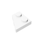 Wedge Plate 2 x 2 Left #24299 - 1-White