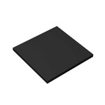 Tile 6 x 6 with Bottom Tubes #10202 - 26-Black