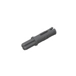 Technic Axle Pin 3L with Friction Ridges Lengthwise and 1L Axle #11214 - 199-Dark Bluish Gray