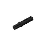 Technic Axle Pin 3L with Friction Ridges Lengthwise and 1L Axle #11214 - 26-Black