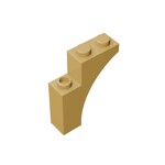 Brick Arch 1 x 3 x 3 [Gothic] #13965 - 5-Tan