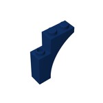 Brick Arch 1 x 3 x 3 [Gothic] #13965 - 140-Dark Blue