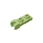 Plate Special 1 x 2 5.9mm End Cup #14418 - 330-Olive Green