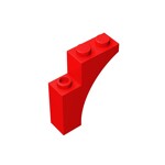 Brick Arch 1 x 3 x 3 [Gothic] #13965 - 21-Red