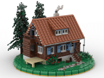 MOC-66645 Cozy Cabin Diorama