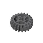 Technic Gear 20 Tooth Double Bevel with Axle Hole Type 1 [+ Opening] #18575 - 199-Dark Bluish Gray