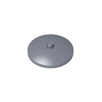 Dish 4 x 4 Inverted (Radar) With Solid Stud #3960 - 315-Flat Silver