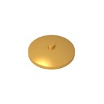 Dish 4 x 4 Inverted (Radar) With Solid Stud #3960 - 297-Pearl Gold