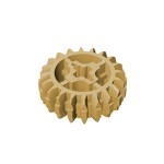 Technic Gear 20 Tooth Double Bevel with Axle Hole Type 1 [+ Opening] #18575 - 5-Tan