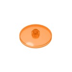 Dish 4 x 4 Inverted (Radar) With Solid Stud #3960 - 182-Trans-Orange