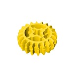 Technic Gear 20 Tooth Double Bevel with Axle Hole Type 1 [+ Opening] #18575 - 24-Yellow