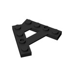 Plate Special 4 Stud 45 Angle Plate #15706 - 26-Black