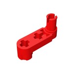 Technic, Liftarm, Modified Crank / Pin 1 x 3 - Axle Holes #33299  - 21-Red