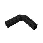 Brick 5 x 5 Right Angle (1 x 4 - 1 x 4) #32555 - 26-Black