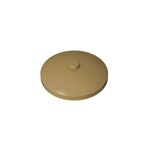 Dish 4 x 4 Inverted (Radar) With Solid Stud #3960 - 138-Dark Tan