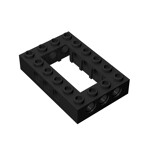 Brick 4 x 6 Open Center #32531 - 26-Black